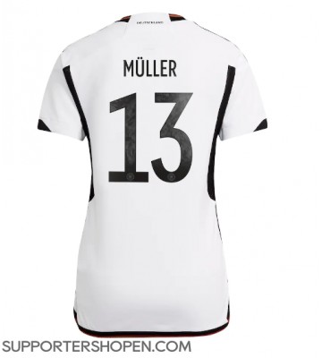 Tyskland Thomas Muller #13 Hemma Matchtröja Dam VM 2022 Kortärmad
